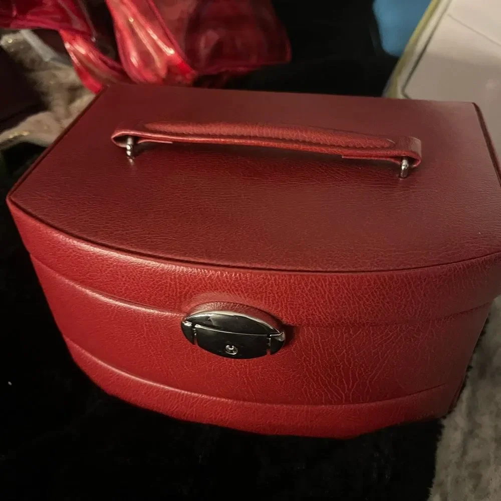 Box Davidt's [J51201 - Coffret a Bijoux 'Active Woman' rouge | Jewellery. Box re